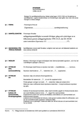 Stadgar
